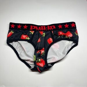 Pull-In strawberry men’s large briefs